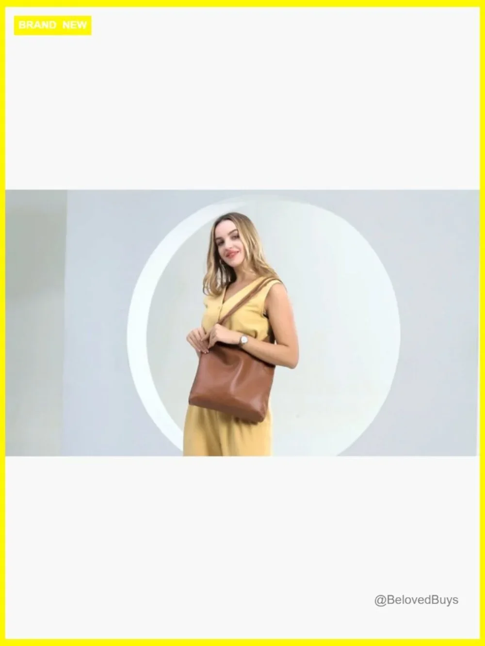Slouchy Hobo Bag Faux Leather Shoulder Purses Ladies Handbag Spacious